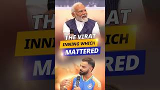 Virat Kohli recounts his crucial innings in T20 World Cup final with PM Modi  shorts [upl. by Clair]