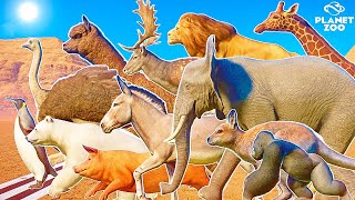 75 Animals Epic Running Race in Grassland Included Modded Animals Who will be the fastest [upl. by Eentirb]