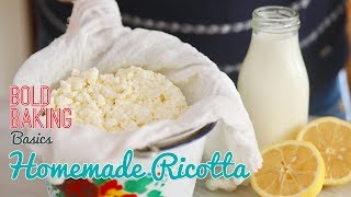 How to Make the BEST Homemade Ricotta Cheese Recipe [upl. by Kcirdaed143]