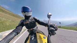 Energica SS9 on the way up to San Marco pass bikelife electricmotorcycle hairdryer [upl. by Jammie]