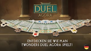 SPIEL DIGITAL 2020  Wie man 7 Wonders Duel Agora spielt [upl. by Aikahs]