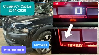 How to reset Service Spanner 🔧 light on Citroen C4 Cactus servicereset [upl. by Ahsinrat]