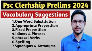 Vocabulary Suggestions for Psc Clerkship Prelims 2024  pscclerckship [upl. by Lenahtan]