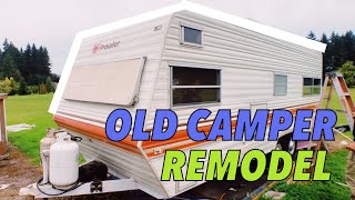 Old Camper Remodel  Retro Style  DIY TIPS [upl. by Matti964]