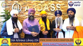 Kavisar Jatha Bhai Mehal Singh Ji Chandigarh Visits Ranjit Nagara USA amp Sikh Reference Library USA [upl. by Naylor338]