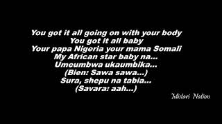 Afrikan Star – Sauti Sol feat Burna Boy lyrics [upl. by Estrellita]