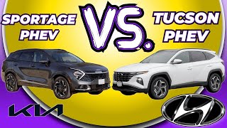 Hyundai Tucson PHEV VS Kia Sportage PHEV comparison [upl. by Doraj187]