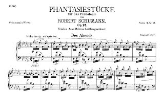 Robert Schumann Fantasiestücke Op 12 1837 [upl. by Ydnys466]