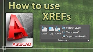 Autocad 2019  XREFs External References [upl. by Wilhelmine592]