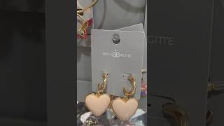 BIJOUX trending shortsvideo viral bijoux bijouterie shopping heart new earrings бижутерия [upl. by Solnit]