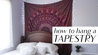 How to Hang a Tapestry in 3 Easy Ways [upl. by Latterll]