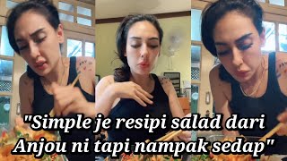 PATUTLAH DAH KURUS ZARINA ANJOULIE HANYA MAKAN SALAD SAHAJA [upl. by Nele625]