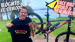 RACE BIKE BUILD AND FRESH MERCH Ft Steveooo VLOG78  Jack Moir [upl. by Ahsitnauq]