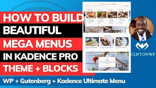 Kadence Pro Theme and Kadence Blocks Pro Tutorial How to Create Beautiful Mega Menus in WordPress [upl. by Acirrej716]