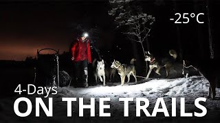 Chills amp Thrills on the Trails at 25°C  4Day Dog Sledding Adventure [upl. by Ninnahc]