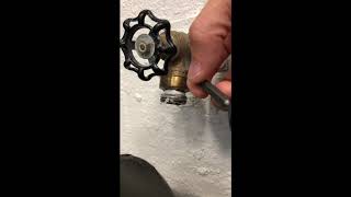 How to remove antisiphon back flow preventer hose bib [upl. by Oberg]