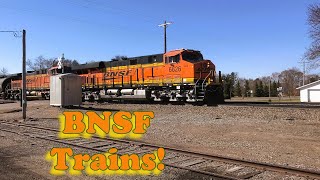 BNSF Compile of Trains bnsf trains [upl. by Enelram]