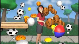 Spanish for Kids  Balls Sports  Pelotas [upl. by Okimuk]