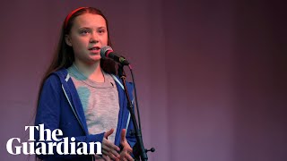 Greta Thunberg joins London climate protest ‘We will never stop fighting’ [upl. by Yenots927]