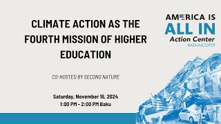 Climate Action as the Fourth Mission of Higher Education [upl. by Telrahc896]