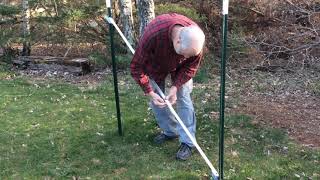 How To Set A Corner  T Post fence [upl. by Ridglee269]