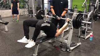 BenchLikeABeastcom  Dan M 300 lb Bench Press [upl. by Derfiniw]