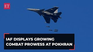 Exercise Vayu Shakti Over 120 Air Force aircraft showcase combat capabilities in Pokhran [upl. by Oruam]