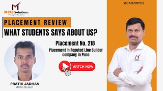 Honest Placement Review From M CAD Solutions Student Placement No218 mcadjobmechanicaldesign [upl. by Ermey]