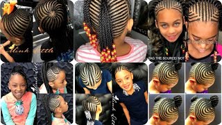 🌷💕IDÉES De TRESSES AFRICAINES TENDANCES 2021 Pour PETITE FILLE 👧 💖💕💖 child braid [upl. by Sclar]