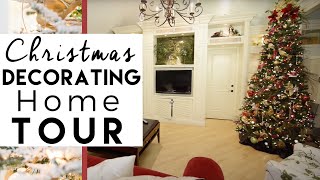 Christmas Decorating Home Tour  Hanging Ball Chandelier [upl. by Barbee]