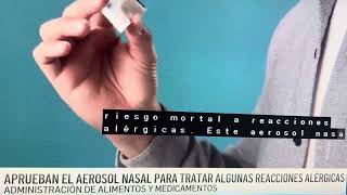 USAFDA aprueba aerosol nasal para tratar las alergias [upl. by Janina]