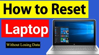 Laptop Reset Kaise Kare  How to Reset Laptop Windows 1011 [upl. by Sosna123]