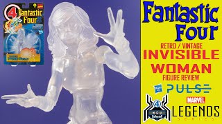 Marvel Legends Retro INVISIBLE WOMAN Vintage Fantastic Four Sue Storm Pulse Exclusive Figure Review [upl. by Euqinahc]