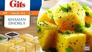 Gits Khaman Dhokla Recipe  Instant Khaman Dhokla Recipe  How to make Gits instant Khaman Dhokla [upl. by Eitsim]