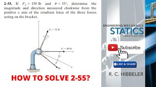 255 hibbeler statics chapter 2  hibbeler statics  hibbeler [upl. by Nodnyl398]