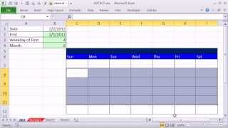 Excel Magic Trick 907 How To Make Excel Calendar 4 Examples [upl. by Rodi]