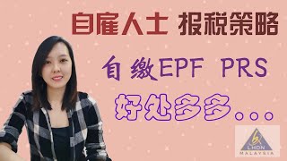 自雇人士报税策略，为什么要自缴EPF PRS 精明报税，拿政府津贴 [upl. by Tiler]