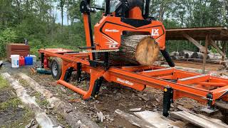 MILLING TIME QUARTER SAWN CHESTNUT OAK [upl. by Kutzer475]