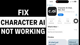 Character AI App Not Working How to Fix Character AI App Not Working [upl. by Knudson257]