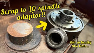 Lathe L0 spindle nose adaptor manufacturer How to make a new backplate [upl. by Senecal428]