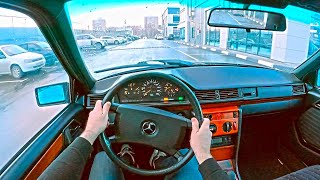 1992 MercedesBenz W124  POV Test Drive [upl. by Trutko]