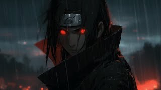 NYOTRE  Itachi Emotional Piano amp Soft Rain [upl. by Eitsym]