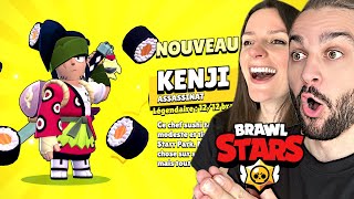 ON JOUE AVEC LE NOUVEAU BRAWLER LEGENDAIRE KENJI SUR BRAWL STARS [upl. by Hodosh766]