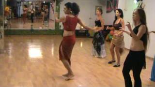 Nava Aharoni teachs classic dance נאוה אהרוני מלמדת ריקוד קלאסי quotlayali al sharqquot [upl. by Leamaj896]