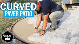 How to Prep and Build a Paver Patio with Curves and Border \\ DIY Project [upl. by Coreen]