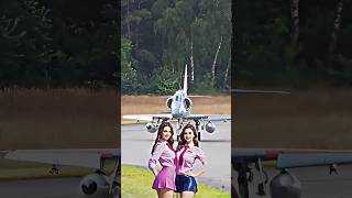 Woman air force  fighter jet airport travel flight dohaqatar shorts vlogerbaburbaap [upl. by Nylitak]