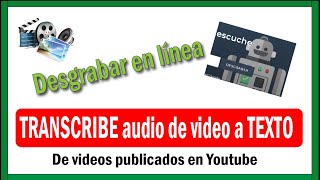 Cómo Sacar la Transcripción de un Video de Youtube [upl. by Bondy165]