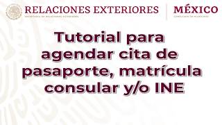 ¿Cómo programar una cita para pasaporte matrícula yo INE Consulado de México en MKE [upl. by Renruojos64]