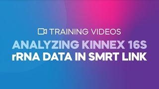 Analyzing Kinnex 16S rRNA data in SMRT Link [upl. by Eentruoc]