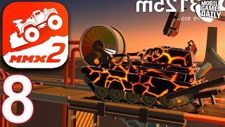 MMX HILL DASH 2  Level 35 Canyon Night Marathon  Gameplay Walkthrough Part 8 iOS Android [upl. by Aamsa29]